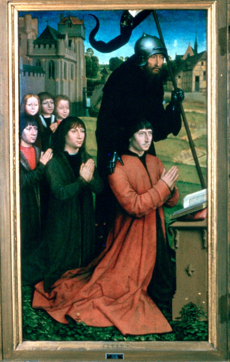 莫雷尔家庭三联画，局部，1484年 作者 汉斯·梅姆林