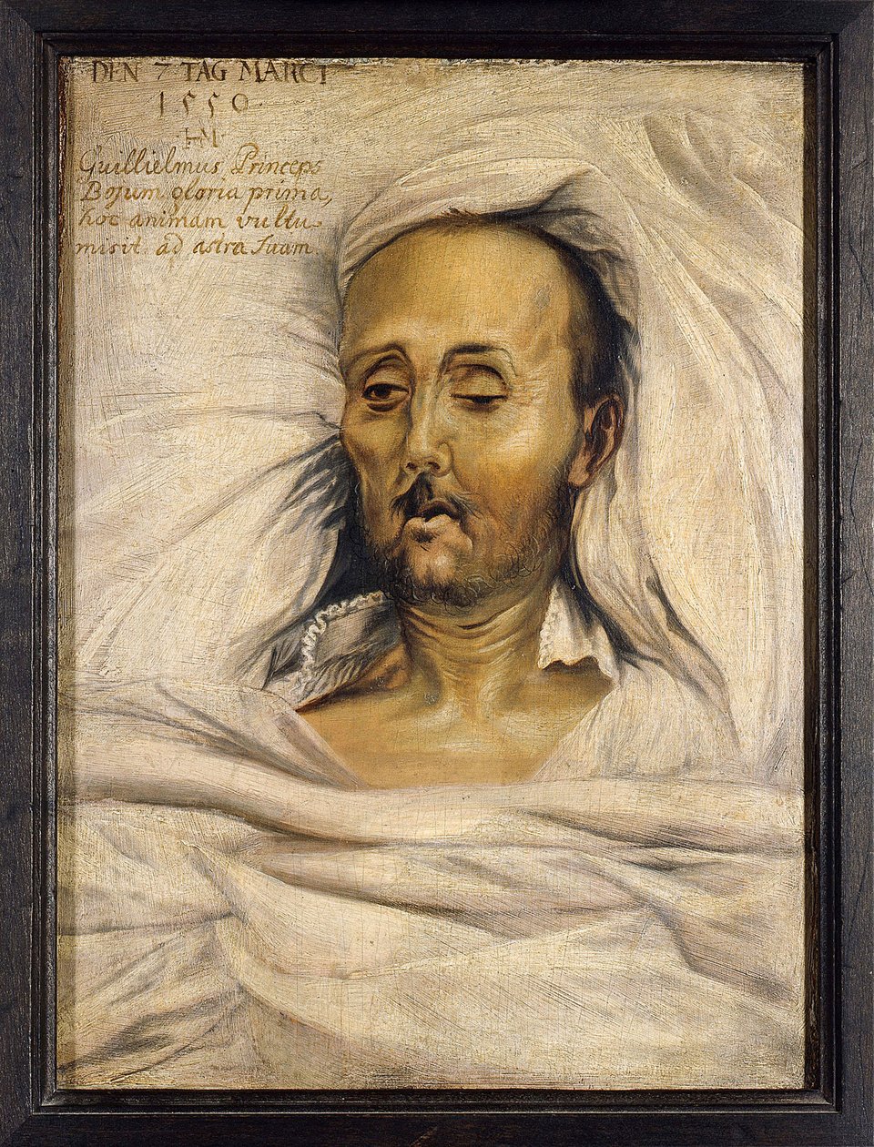 Guillaume IV de Baviere dit le Constant (1493-1550), sur son lit de mort - Duke William IV of Bavaria on his deathbed par Mielich (Muelich), Hans (1516-1573) 作者 Hans Mielich 或 Muelich