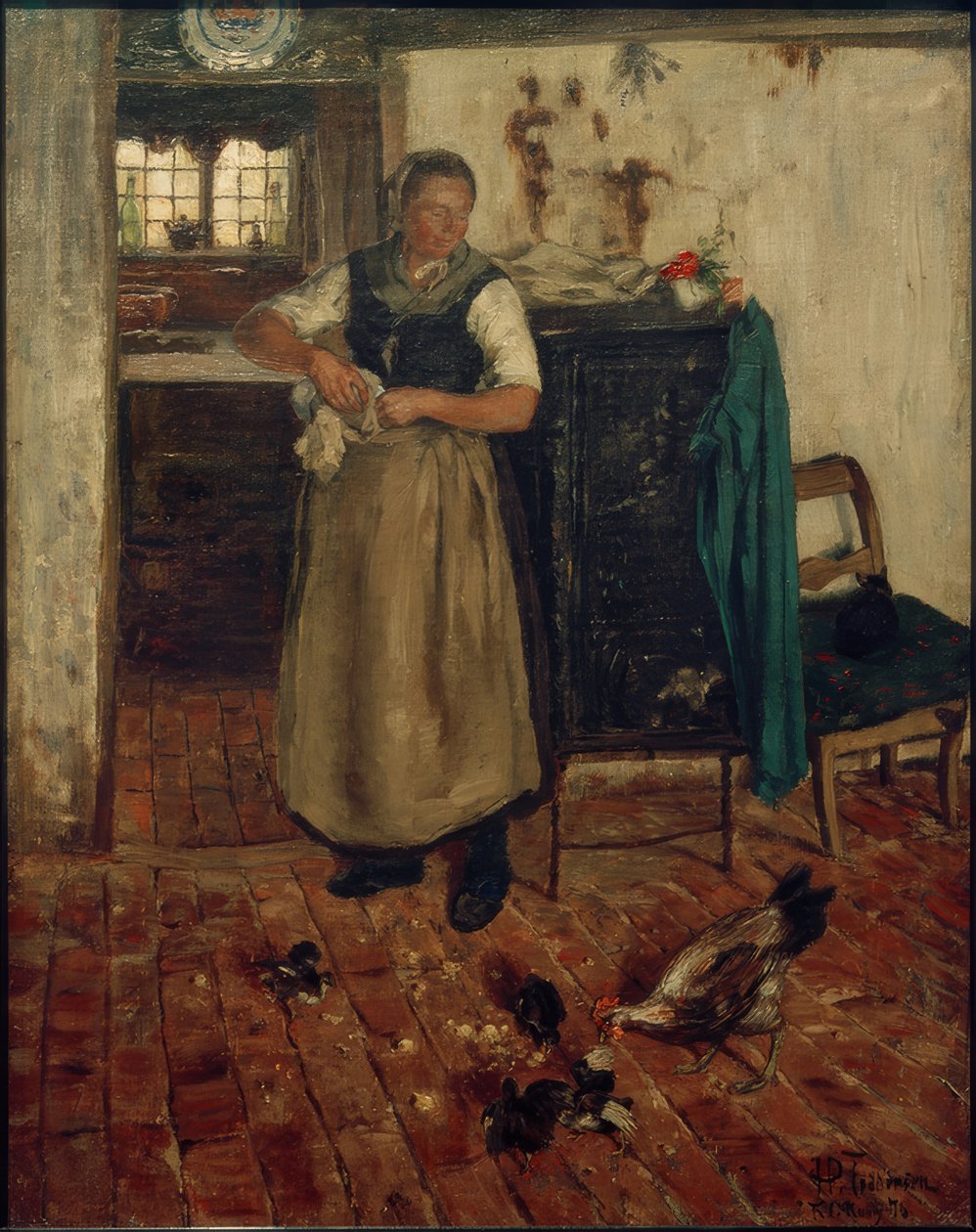 H.P.Feddersen, Friesin in der Küche 作者 小汉斯·彼得·费德森