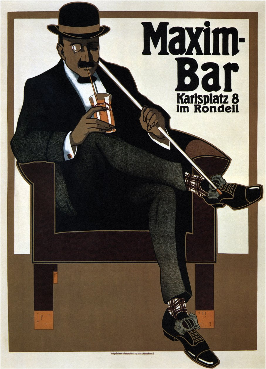 马克西姆·巴（Maxim Bar），1907年 作者 汉斯·鲁迪·埃特