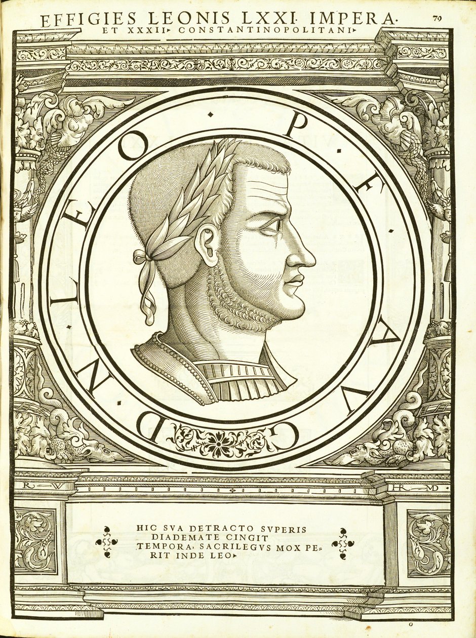 4狮子，由鲁道夫Wyssenbach，由Andreas盖斯纳，苏黎世，1559印古钱币，雕刻罗马东部和西部最真实的图像的主将 作者 汉斯·鲁道夫·曼努埃尔·德意志