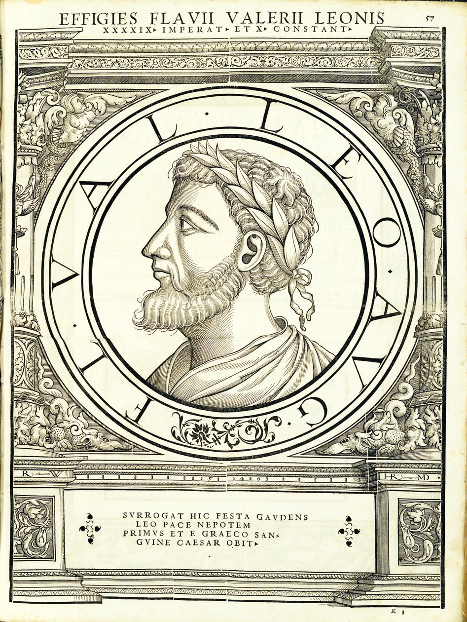 狮子1，由鲁道夫Wyssenbach，由Andreas盖斯纳，苏黎世号，第1559打印的古钱币，雕刻罗马东部和西部最真实的图像的主将 作者 汉斯·鲁道夫·曼努埃尔·德意志