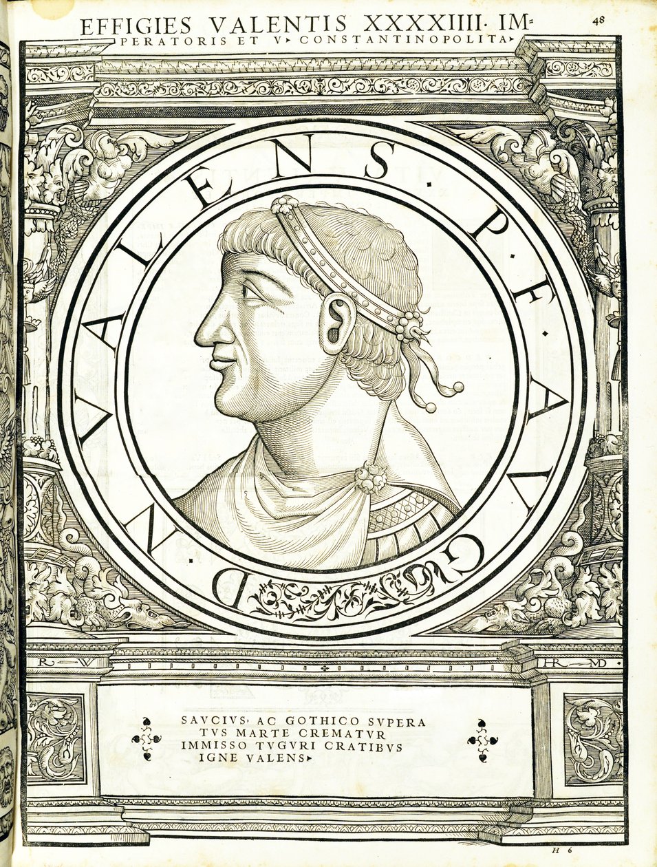 鲁道夫Wyssenbach，由Andreas盖斯纳，苏黎世，1559印古钱币，雕刻罗马东部和西部最真实的图像的强例证主将 作者 汉斯·鲁道夫·曼努埃尔·德意志