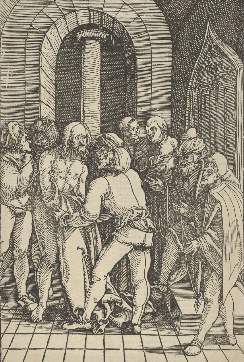 基督脱衣，来自Speculum passionis domini nostri Ihesu Christi，1507。 作者 Hans Schäufelein the Elder