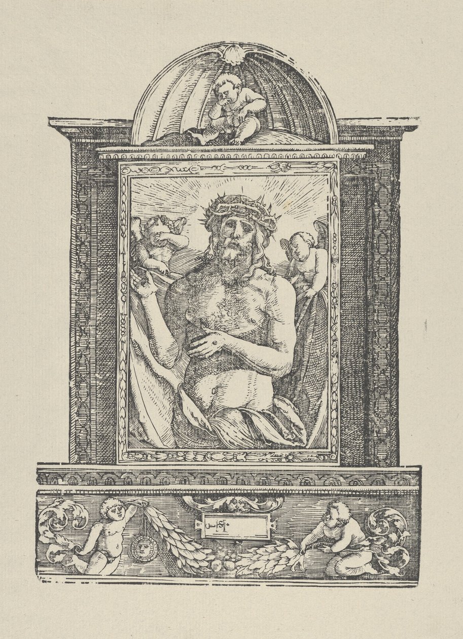 Ecce Homo Man of Sorrows, 1922年。 作者 Hans Schäufelein the Elder