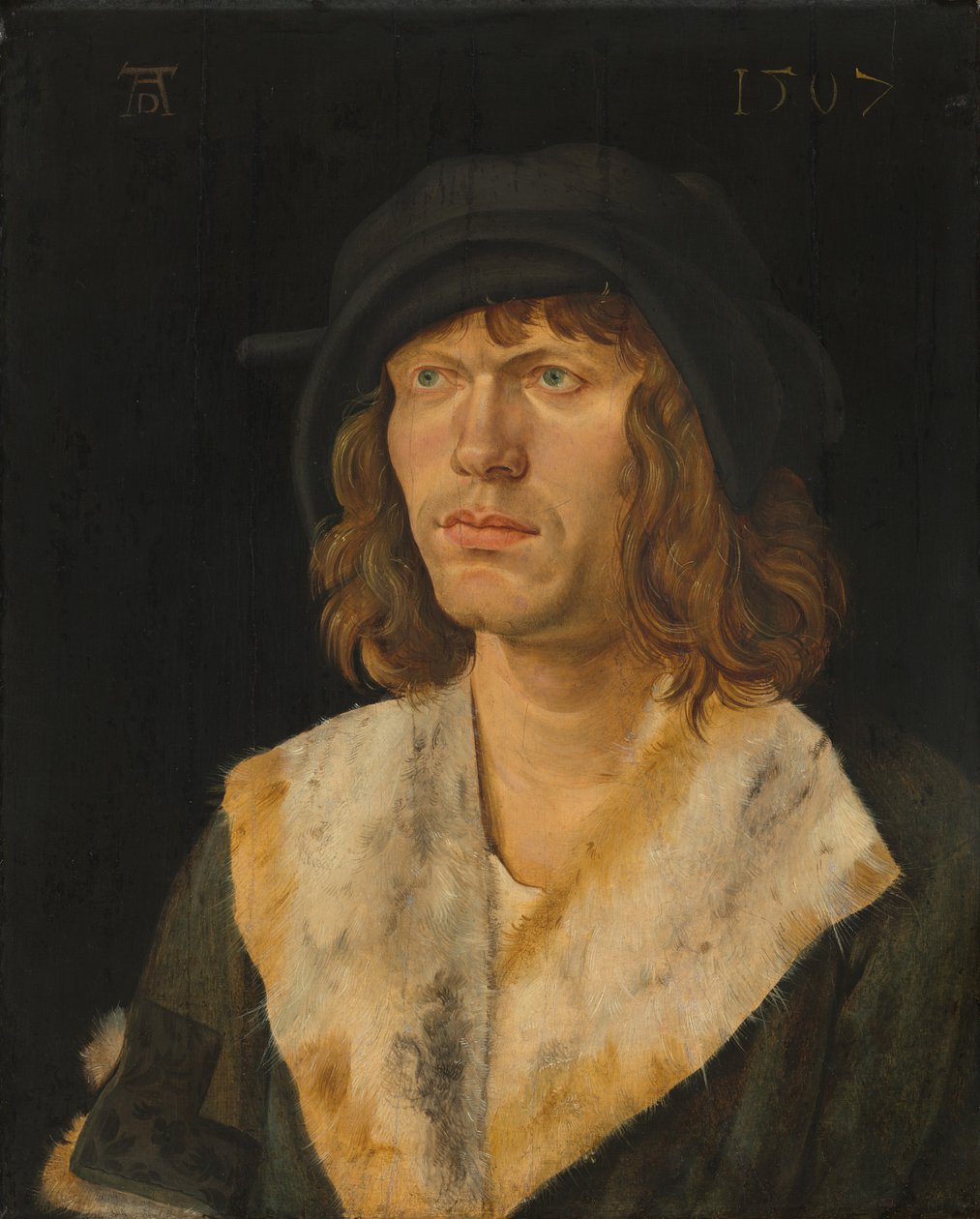 一个人的肖像，约1507年。 作者 Hans Schäufelein the Elder