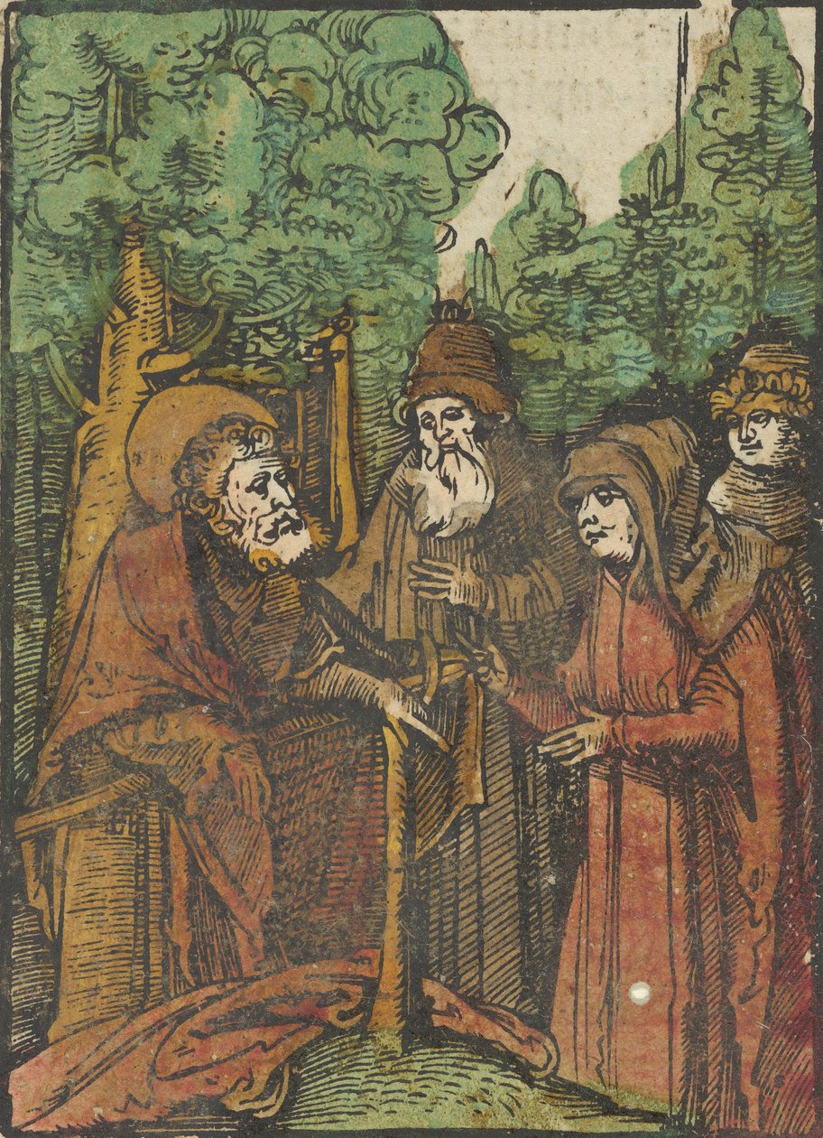 施洗者圣约翰讲道，来自Das Plenarium，1517年。 作者 Hans Schäufelein the Elder