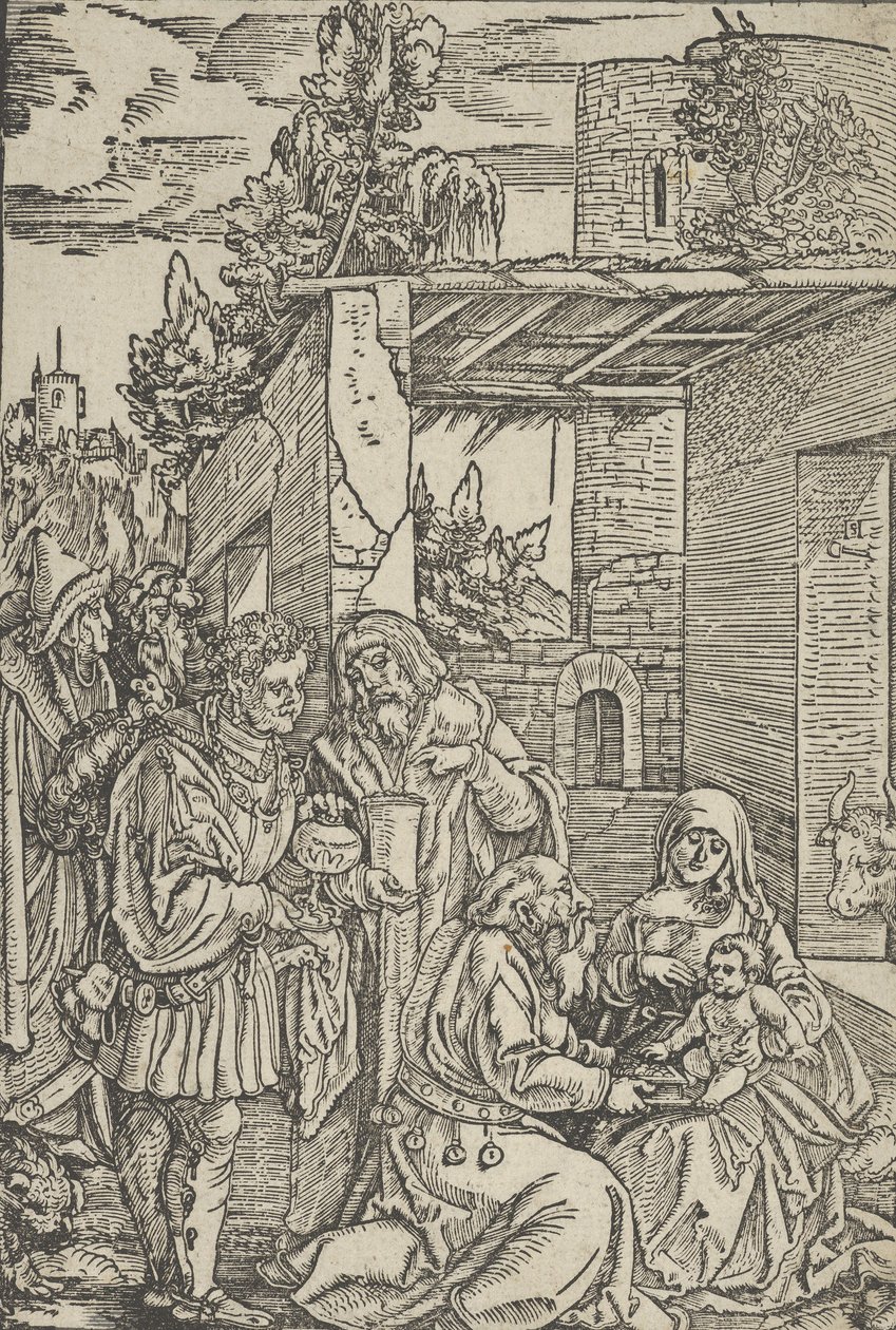 麦琪的崇拜》，出自《Ewangeli und Epistel》，1512年。 作者 Hans Schäufelein the Elder