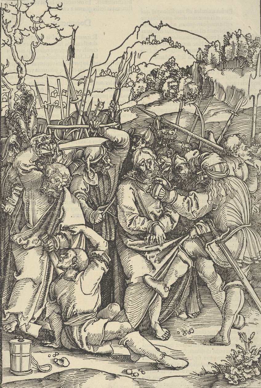 基督的被捕，来自Speculum passionis domini nostri Ihesu Christi，1507年。 作者 Hans Schäufelein the Elder