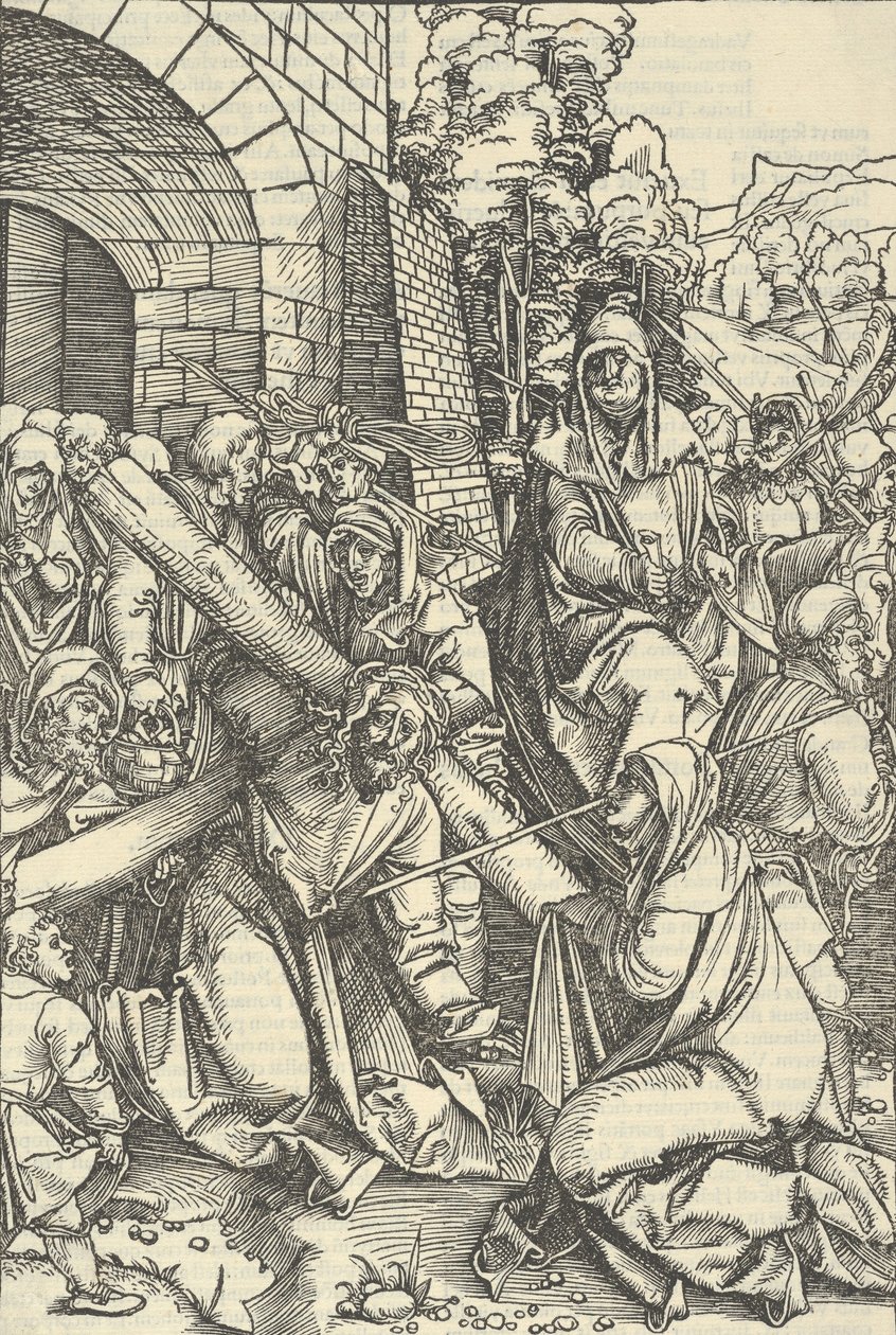背负十字架，来自Speculum passionis domini nostri Ihesu Christi，1507。 作者 Hans Schäufelein the Elder