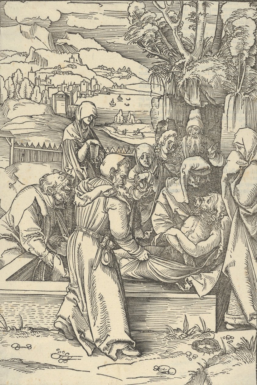 墓葬，来自Speculum passionis domini nostri Ihesu Christi，1507。 作者 Hans Schäufelein the Elder