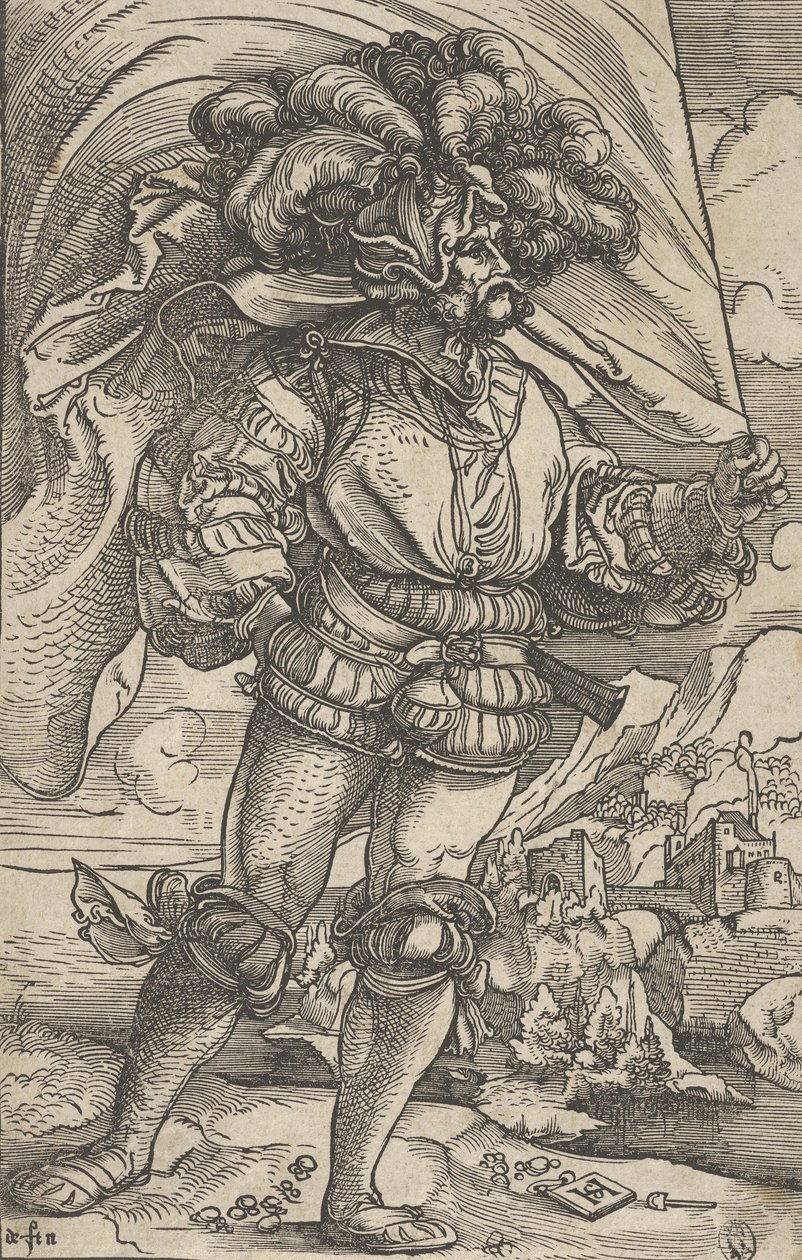 标准持有者，约1515年。 作者 Hans Schäufelein the Elder