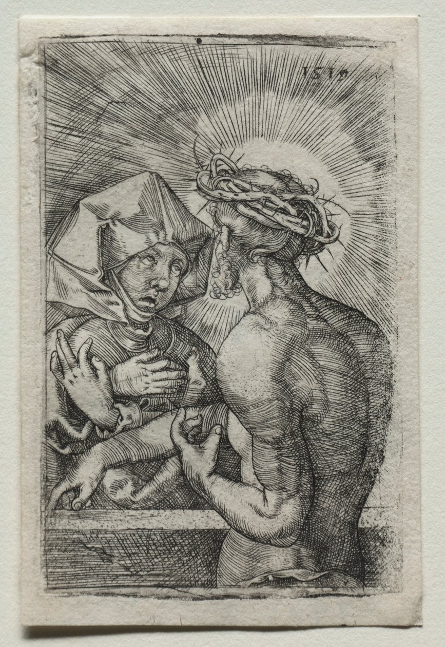 基督与处女，1519年。 作者 汉斯·塞巴尔德·贝汉姆