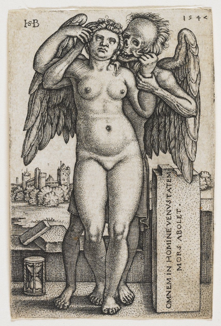 死亡夺取女人，1547年 作者 汉斯·塞巴尔德·贝汉姆