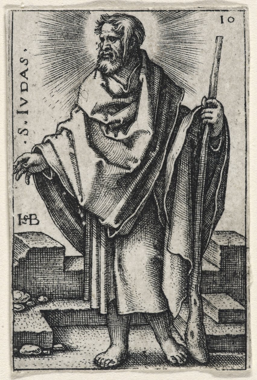 Saint Jude Thaddeus，1541-46 作者 汉斯·塞巴尔德·贝汉姆