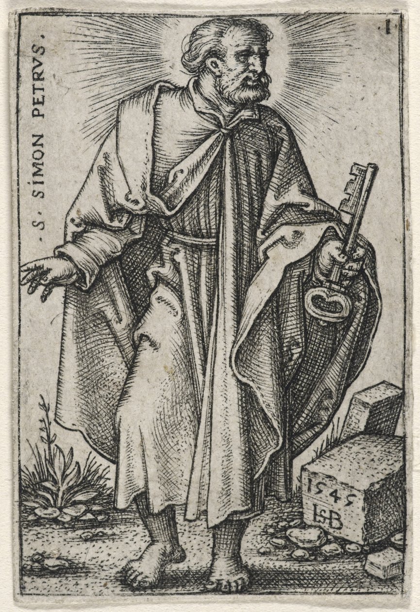 圣彼得，1541-46 作者 汉斯·塞巴尔德·贝汉姆