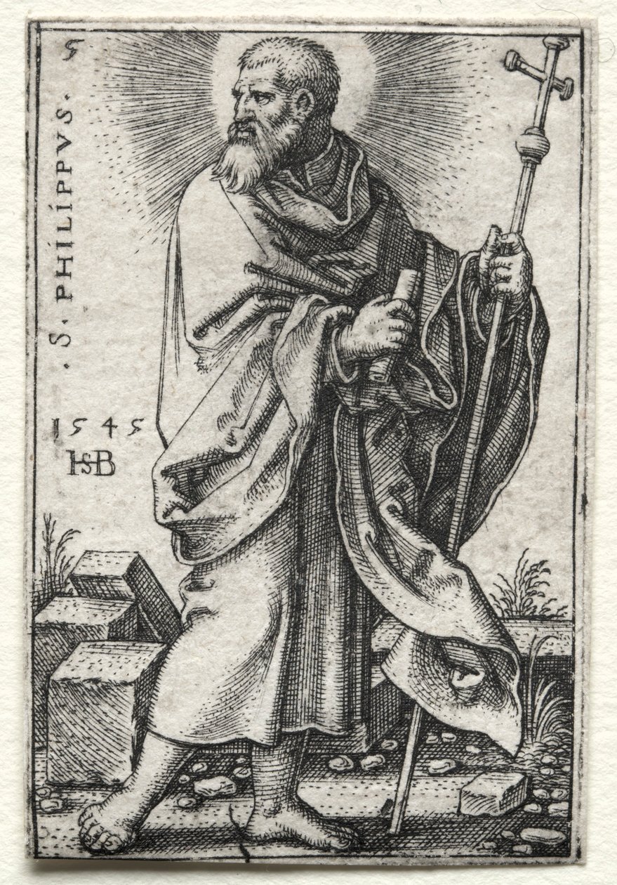 圣菲利普，1545-1546年。 作者 汉斯·塞巴尔德·贝汉姆