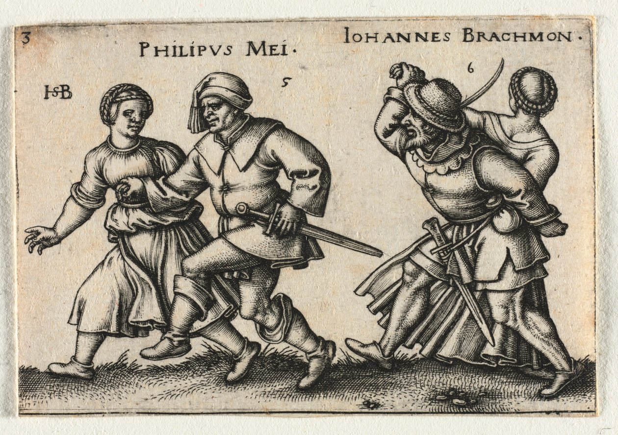 农民婚礼或十二个月：5 Philipus Mei 6-约翰内斯·布拉赫蒙（Johannes Brachmon），1546年。 作者 汉斯·塞巴尔德·贝汉姆