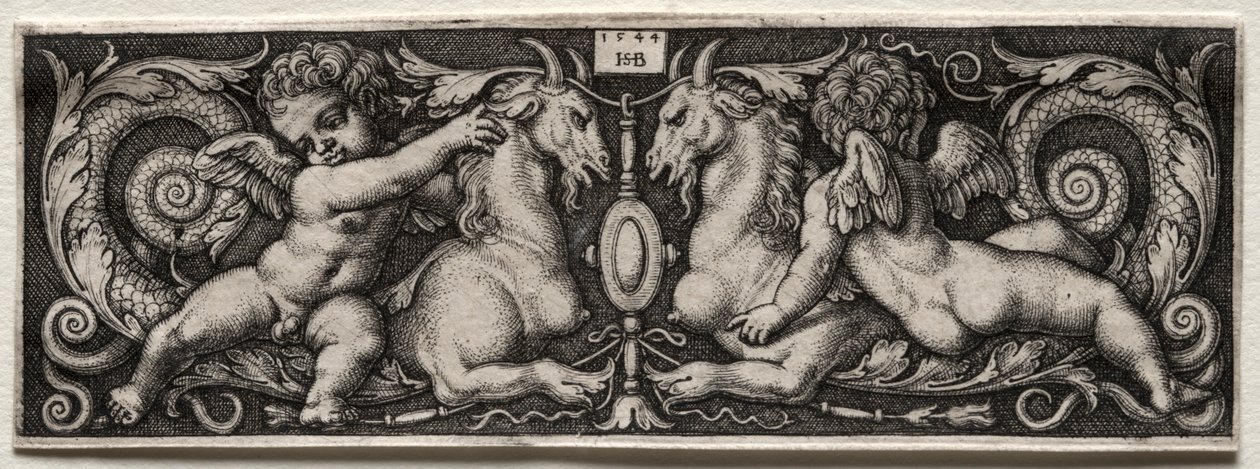 2 Genii，1544年。 作者 汉斯·塞巴尔德·贝汉姆