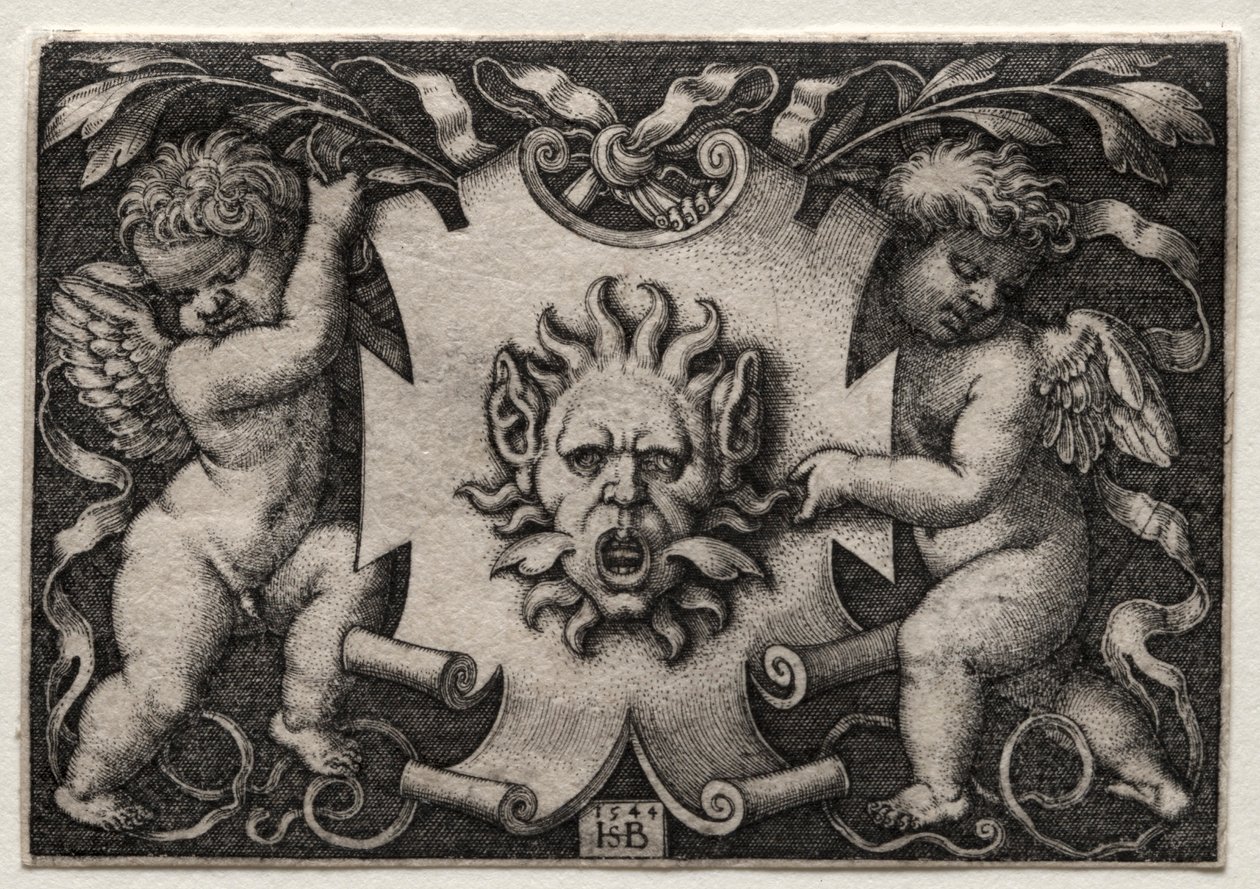 Vignette au Mascaron，1544年。 作者 汉斯·塞巴尔德·贝汉姆