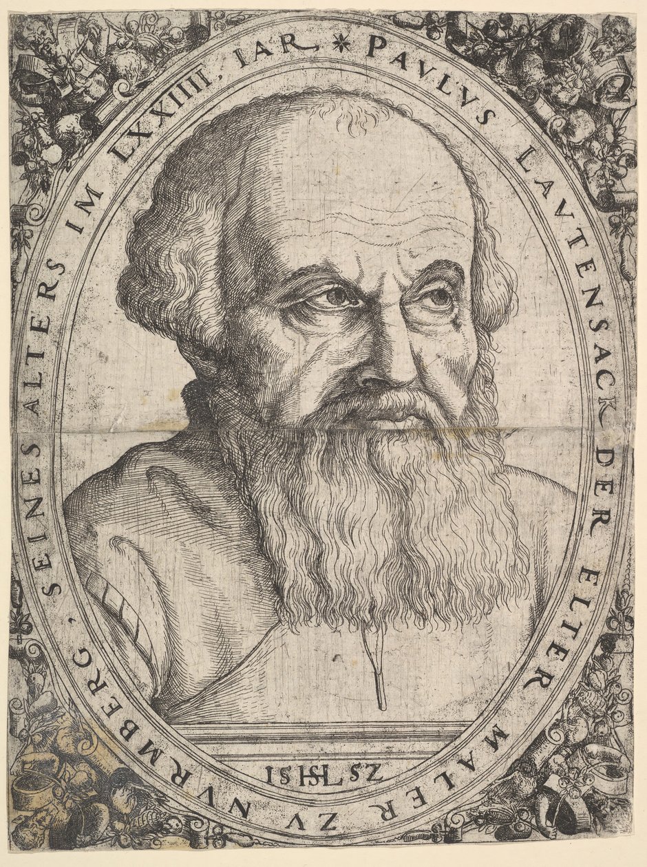 保罗·劳滕萨克（Paulus Lautensack）的画像，1552年。 作者 汉斯·塞巴尔德·劳滕萨克