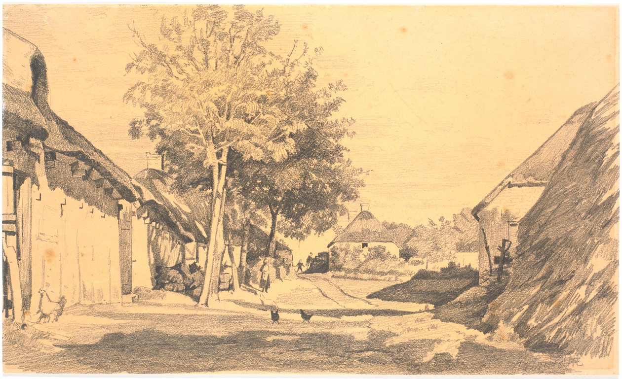阳光下的乡村街道 作者 汉斯史密斯