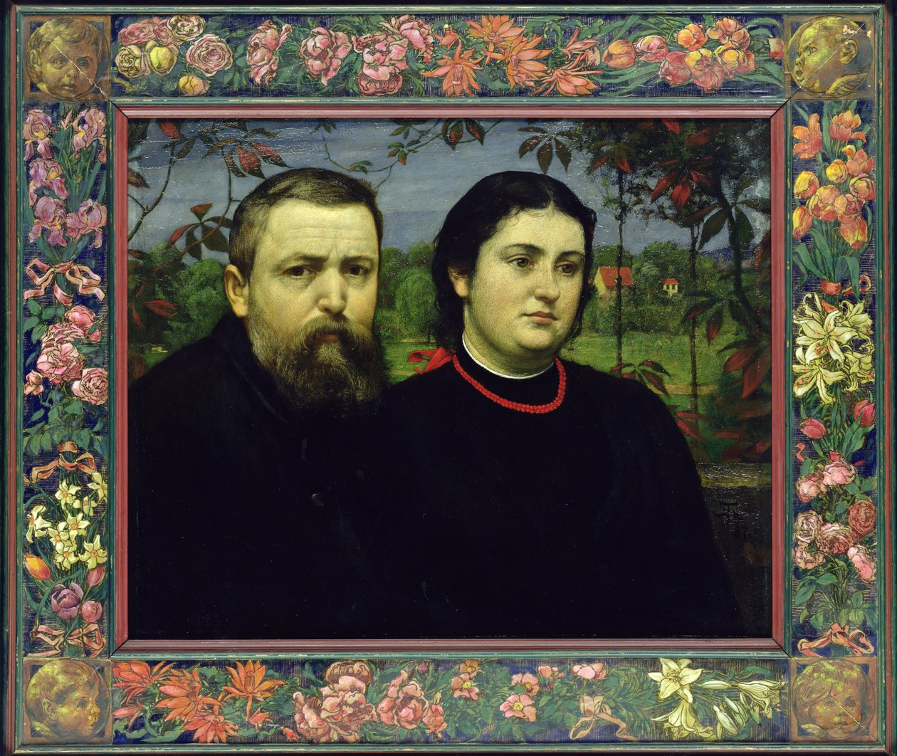 艺术家与他的妻子Bonicella，1887年 作者 汉斯·托马
