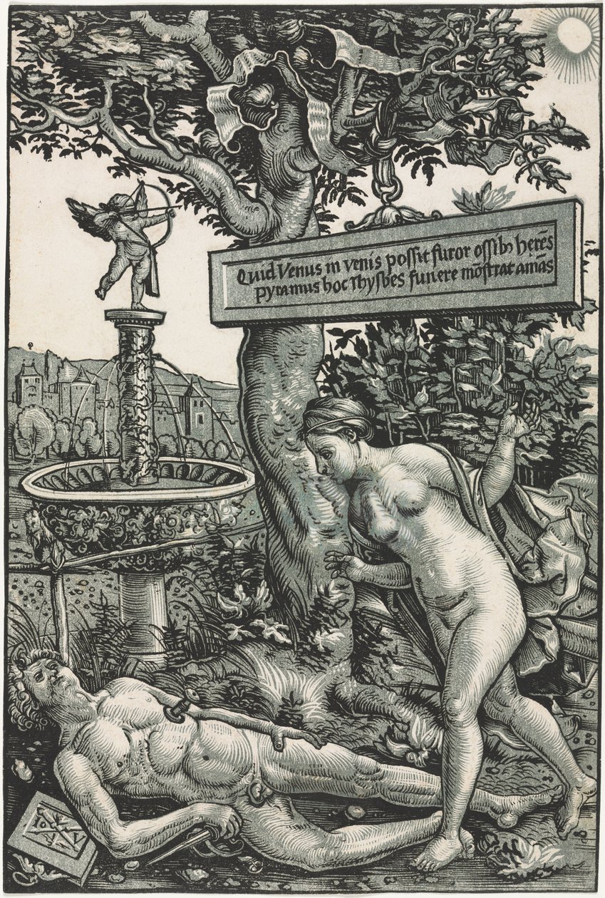 Pyramus和Thisbe，c。 1510。 作者 汉斯·韦奇特林
