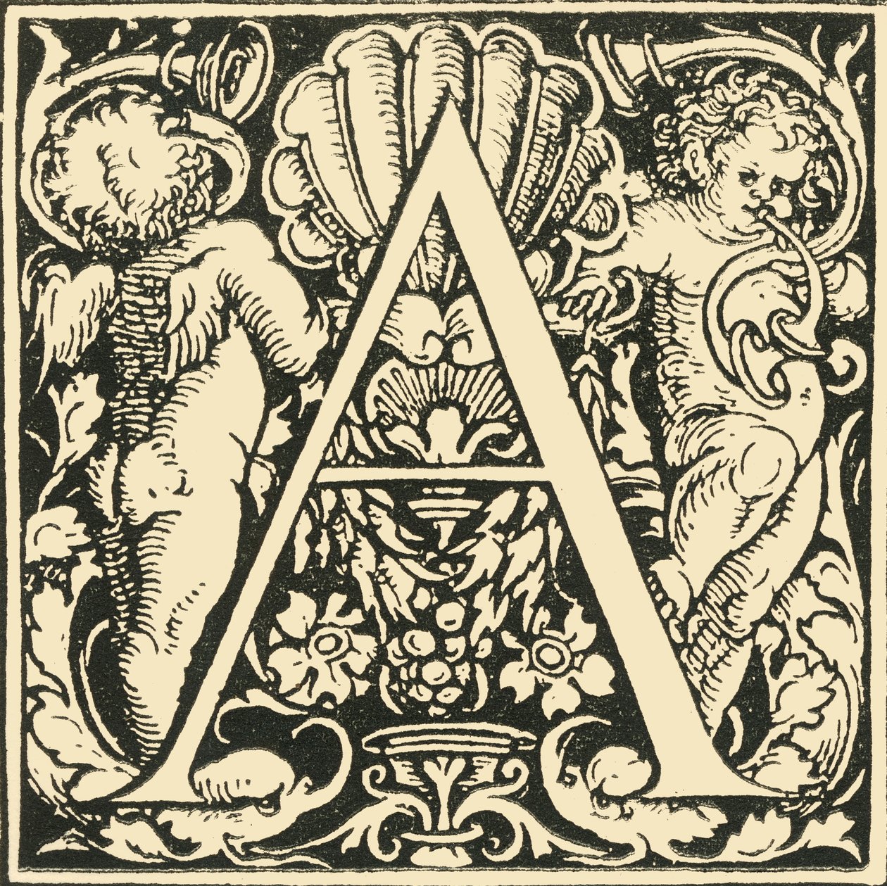 A-汉斯·魏德兹（Hans Weiditz）的字母，c1520-1521，1908年。 作者 汉斯·魏迪兹