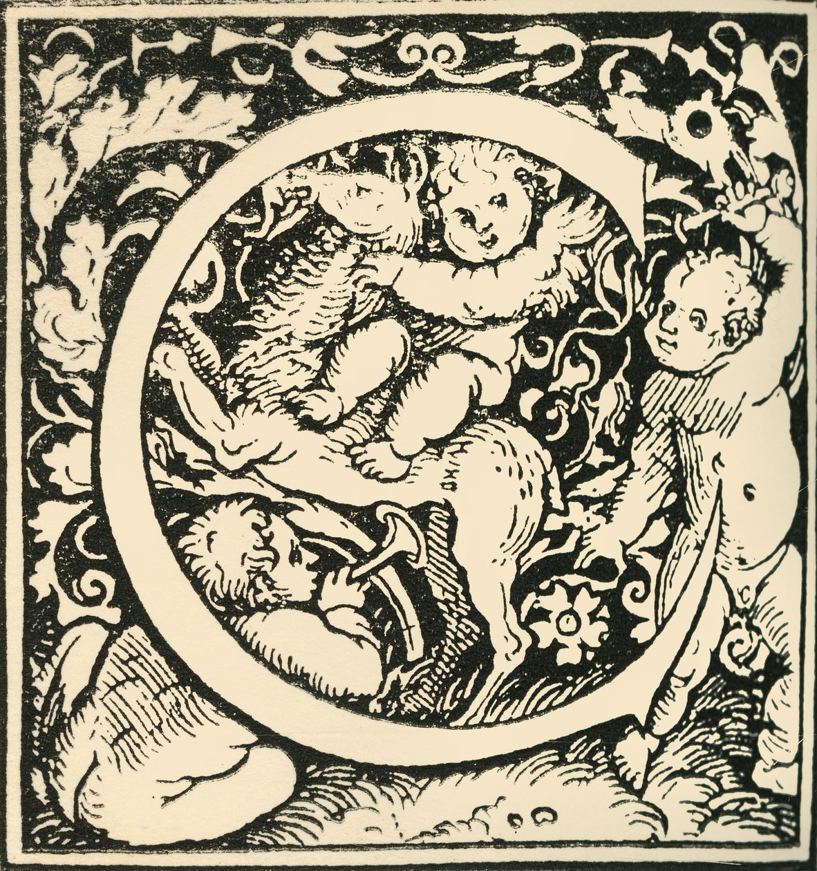 C-汉斯·魏德兹（Hans Weiditz）的字母，c1520-1521，1908年。 作者 汉斯·魏迪兹