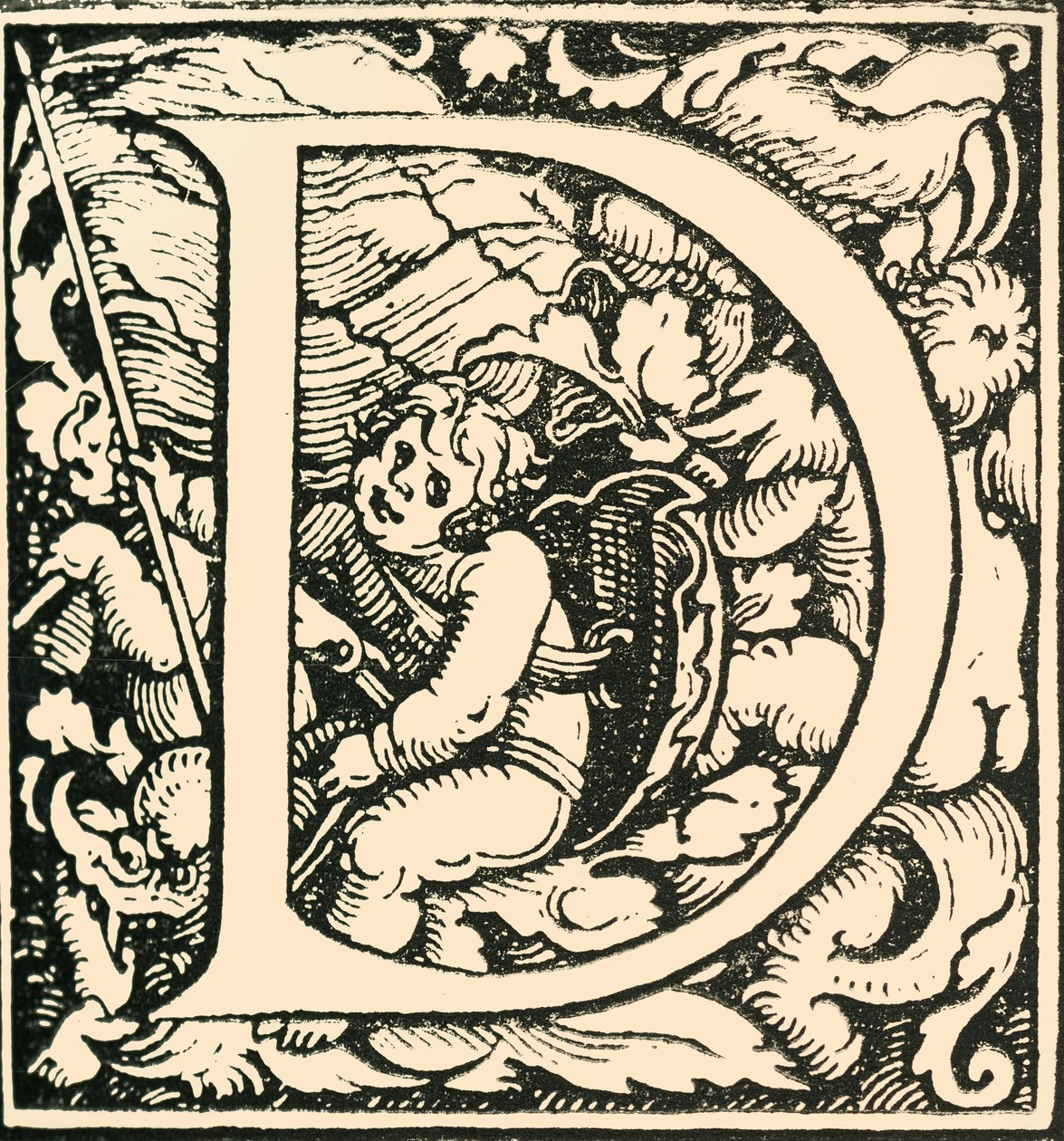 D-汉斯·魏德兹（Hans Weiditz）的字母，c1520-1521，1908年。 作者 汉斯·魏迪兹