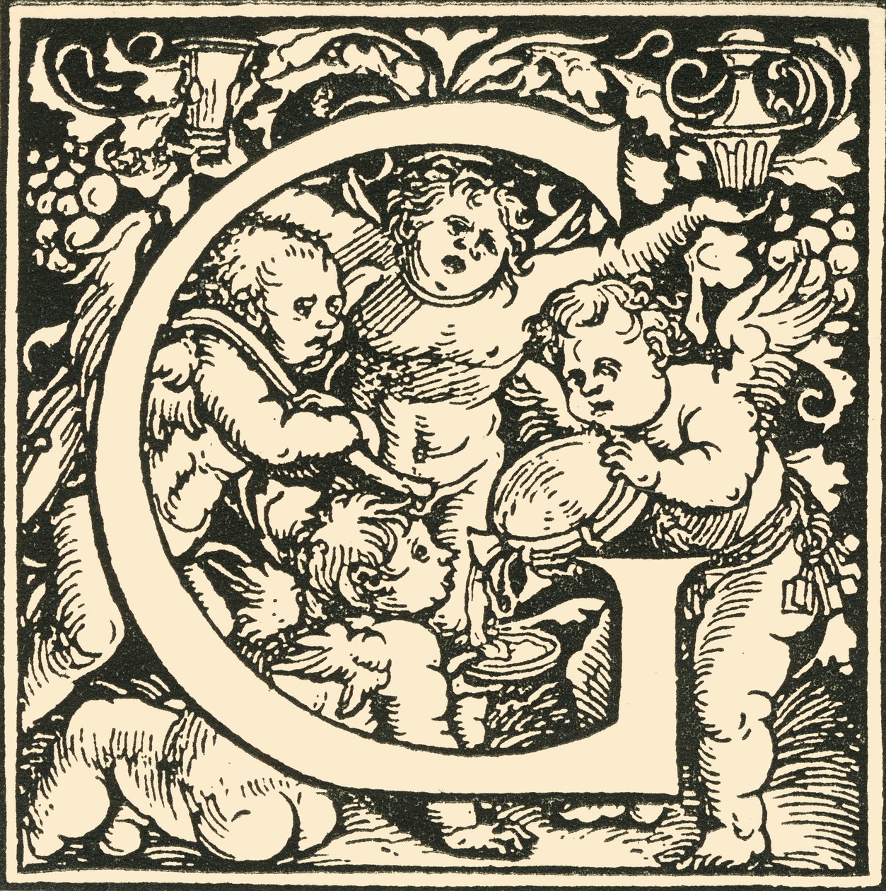 G-汉斯·魏德兹（Hans Weiditz）的字母，c1520-1521，1908年。 作者 汉斯·魏迪兹