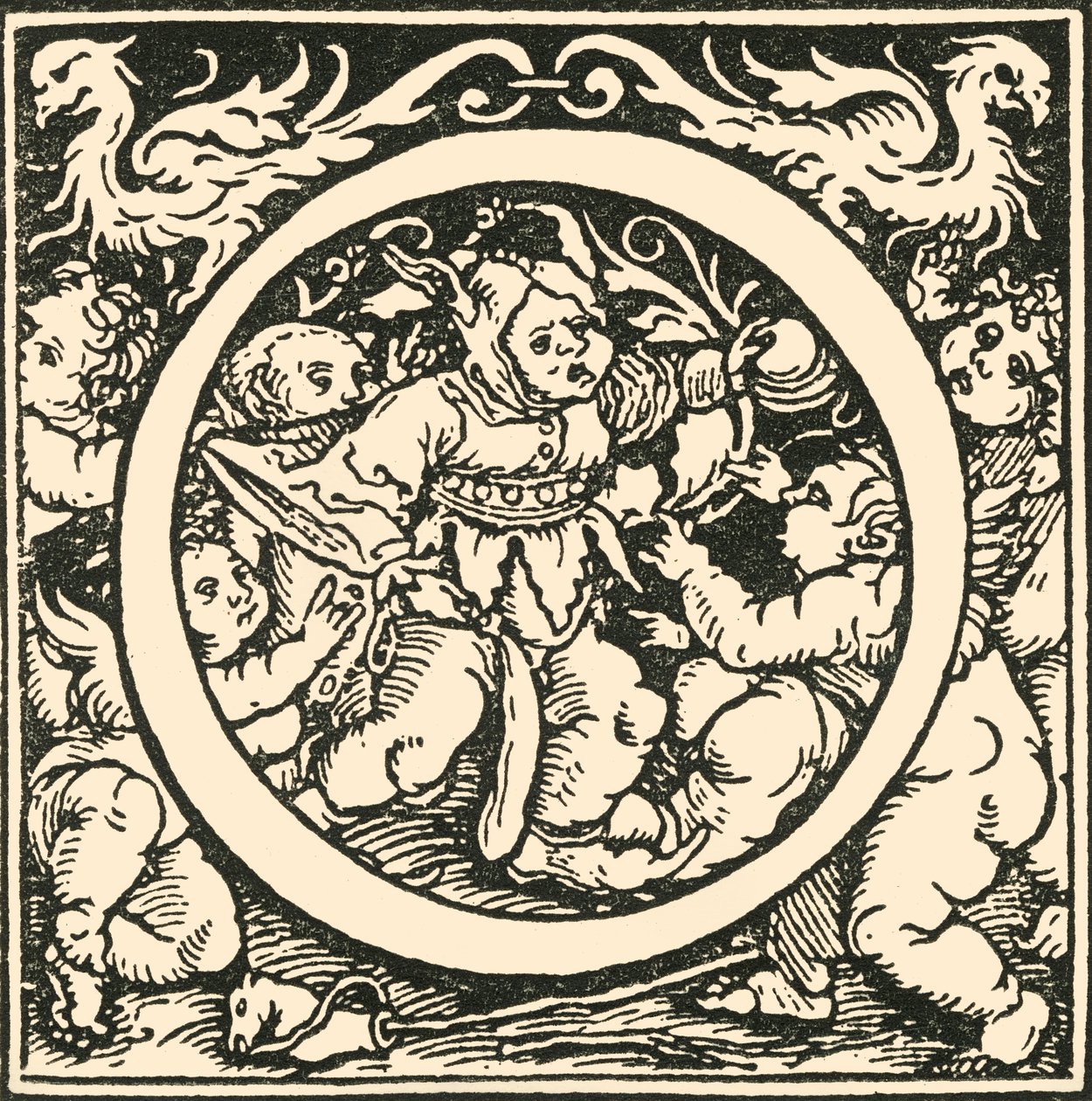 O-汉斯·魏德兹（Hans Weiditz）的字母，c1520-1521，1908年。 作者 汉斯·魏迪兹