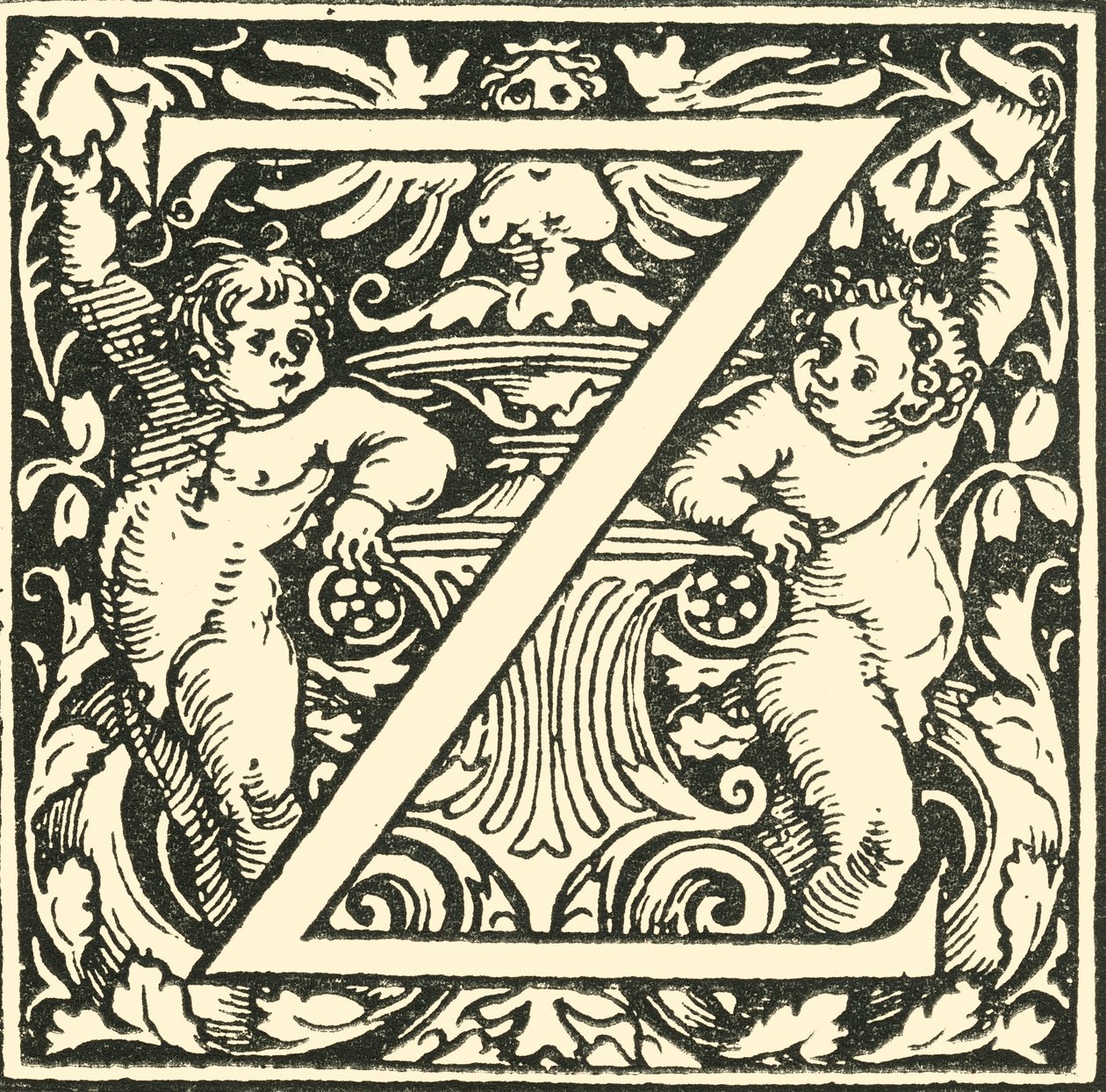 Z-汉斯·魏德兹（Hans Weiditz）的字母，c1520-1521，1908年。 作者 汉斯·魏迪兹