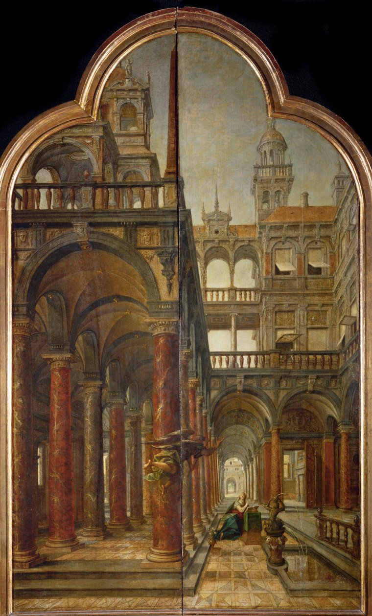 圣母领报 作者 汉斯或扬·弗雷德曼·德·弗里斯