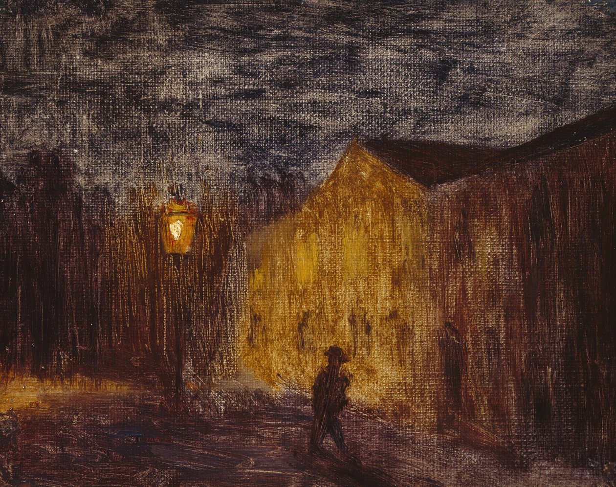灯笼（灯） 1894 年（布面油画） 作者 哈罗德·奥斯卡·索尔伯格
