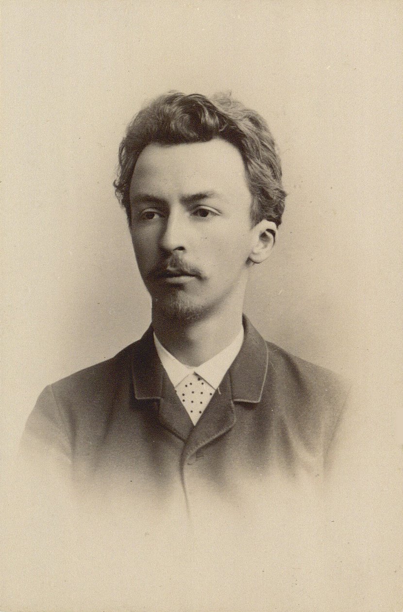 维尔海姆-汉默索伊1864-1916年的肖像，1889年。 作者 哈拉尔·里瑟