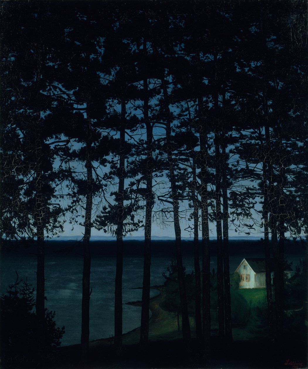 渔夫的小屋，1906年。 作者 哈拉德·索尔伯格