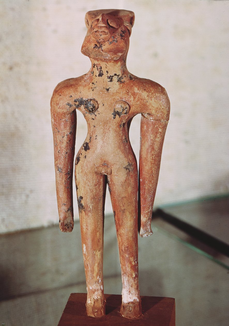 雌雄同体的图，来自Mohenjo-Daro，印度尼西亚的印度河谷，公元前3000-1500 作者 哈拉潘