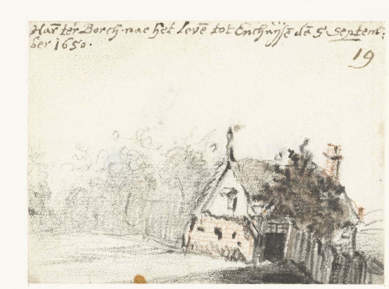 Enkhuizen 的房子 作者 Harmen ter Borch