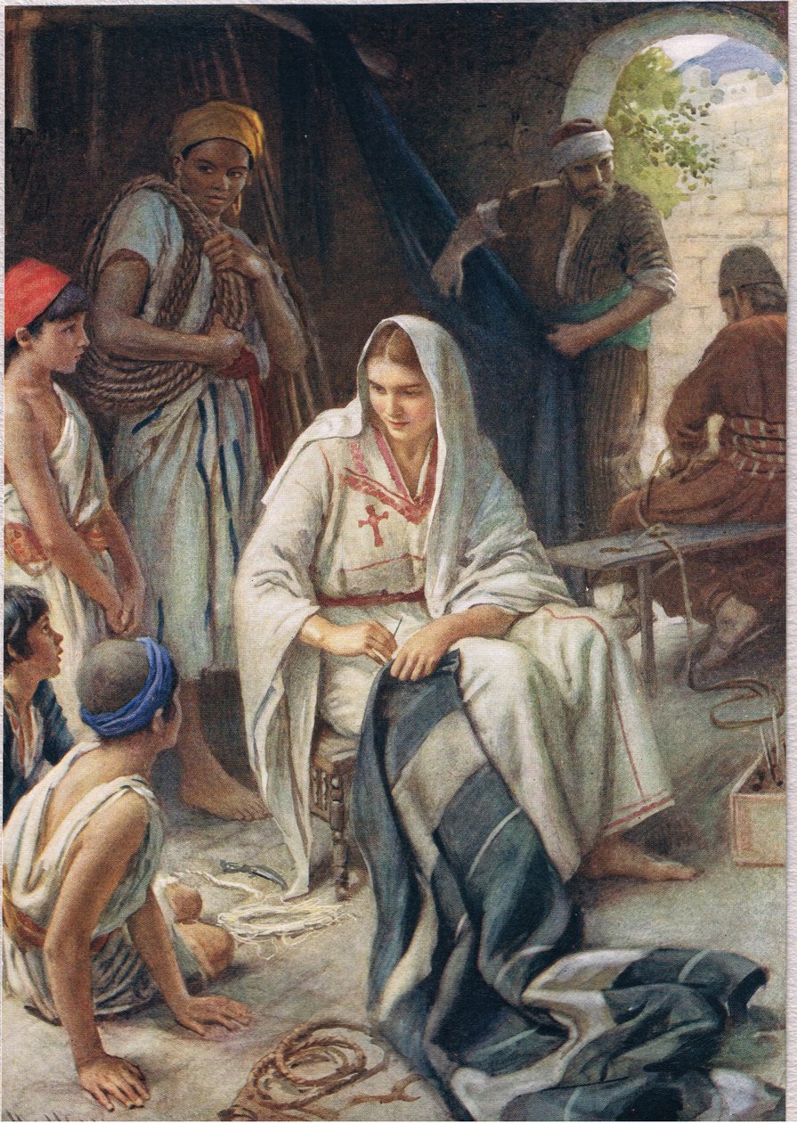 Priscilla，来自“圣经中的女人”的插图，由The Religious Tract Society出版，1927年 作者 哈罗德·应付