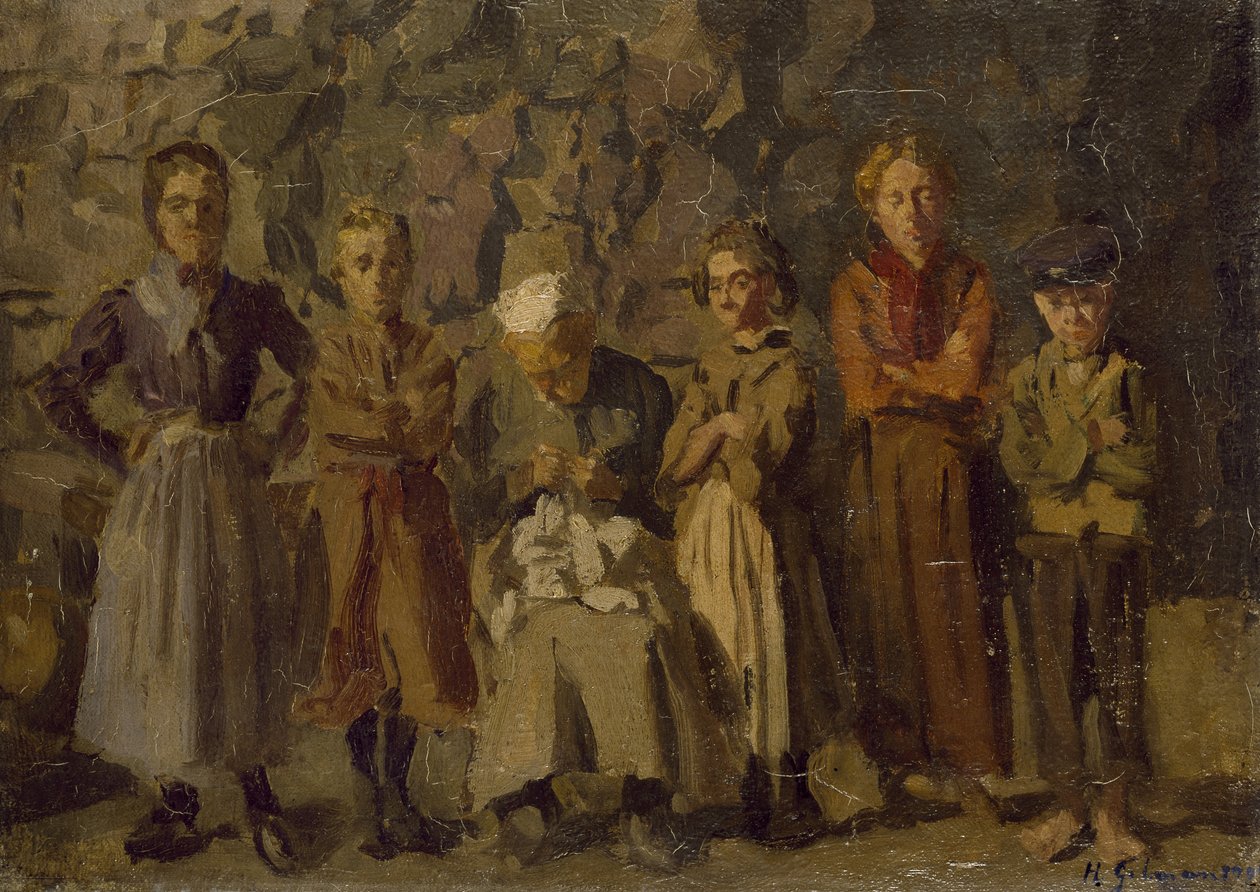 Cave Dwellers，迪耶普，1907年 作者 哈罗德·吉尔曼