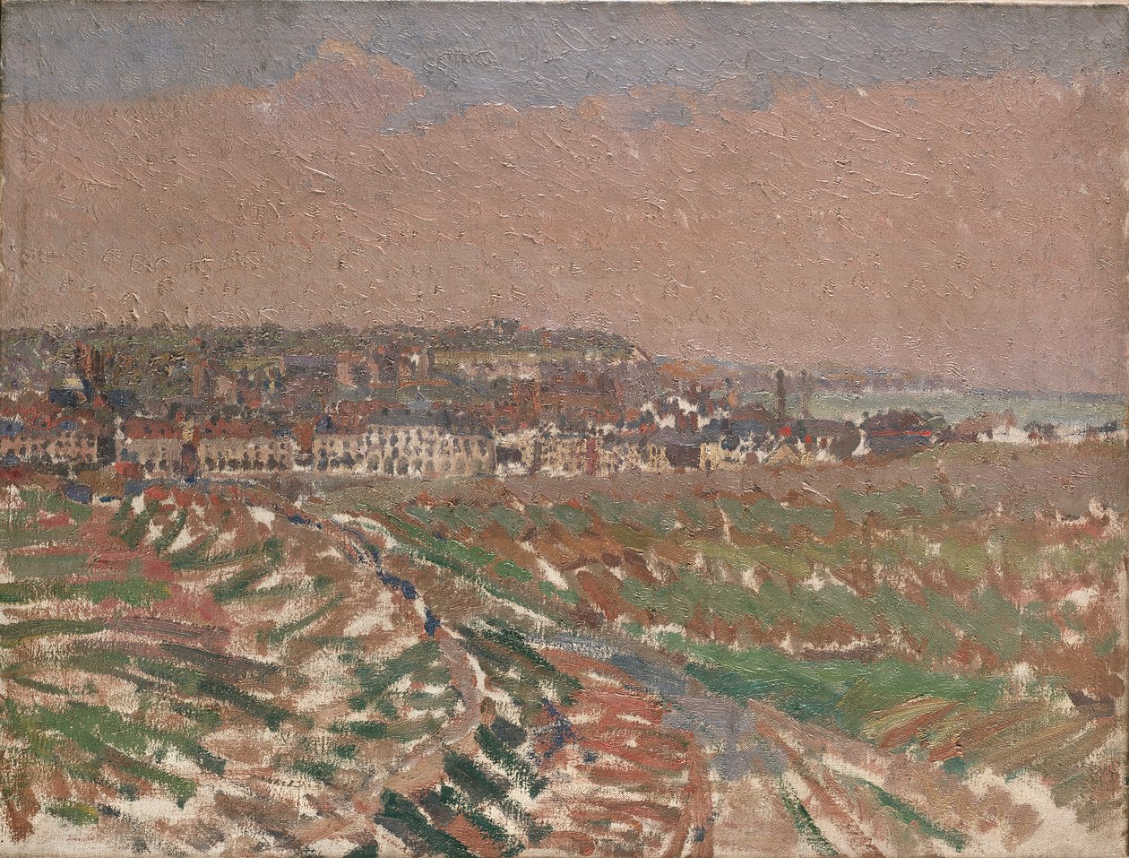 来自西方的迪耶普，1910-1911年 作者 哈罗德·吉尔曼