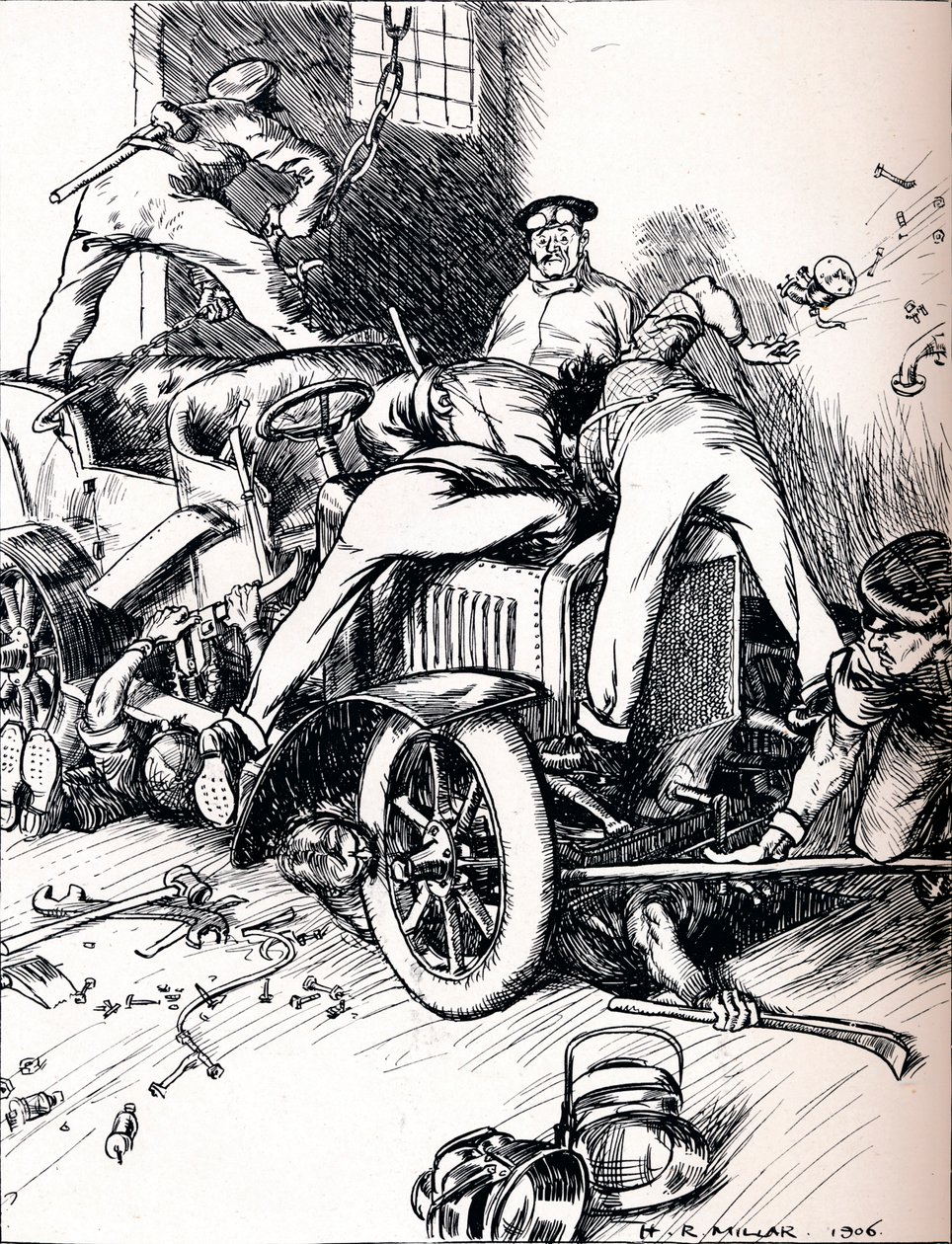 对驾车者的提示，1906年 作者 哈罗德·罗伯特·米勒