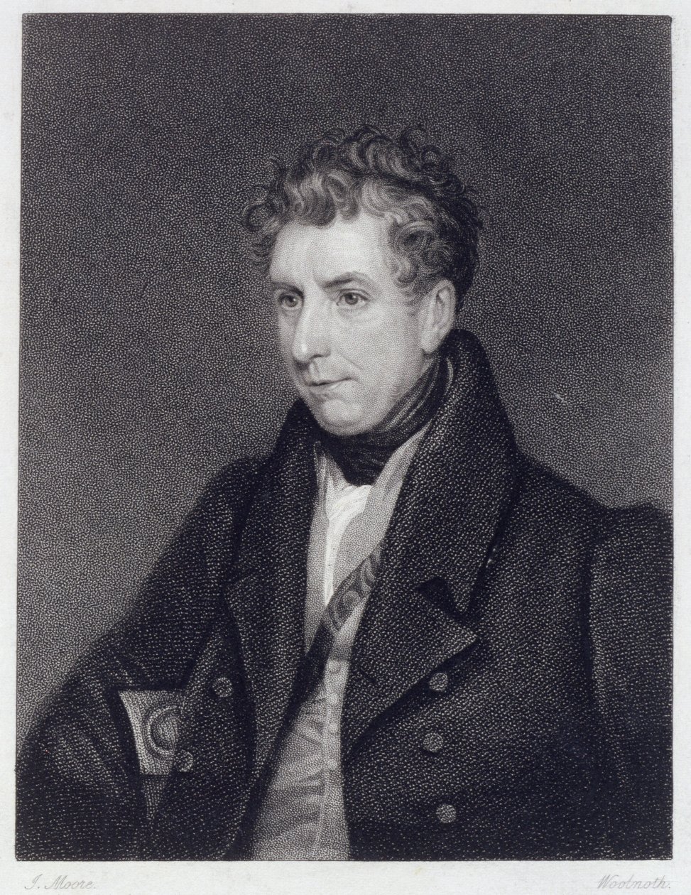 William Jerdan（1782-1869）由Woolnoth雕刻 作者 哈里特·简·摩尔
