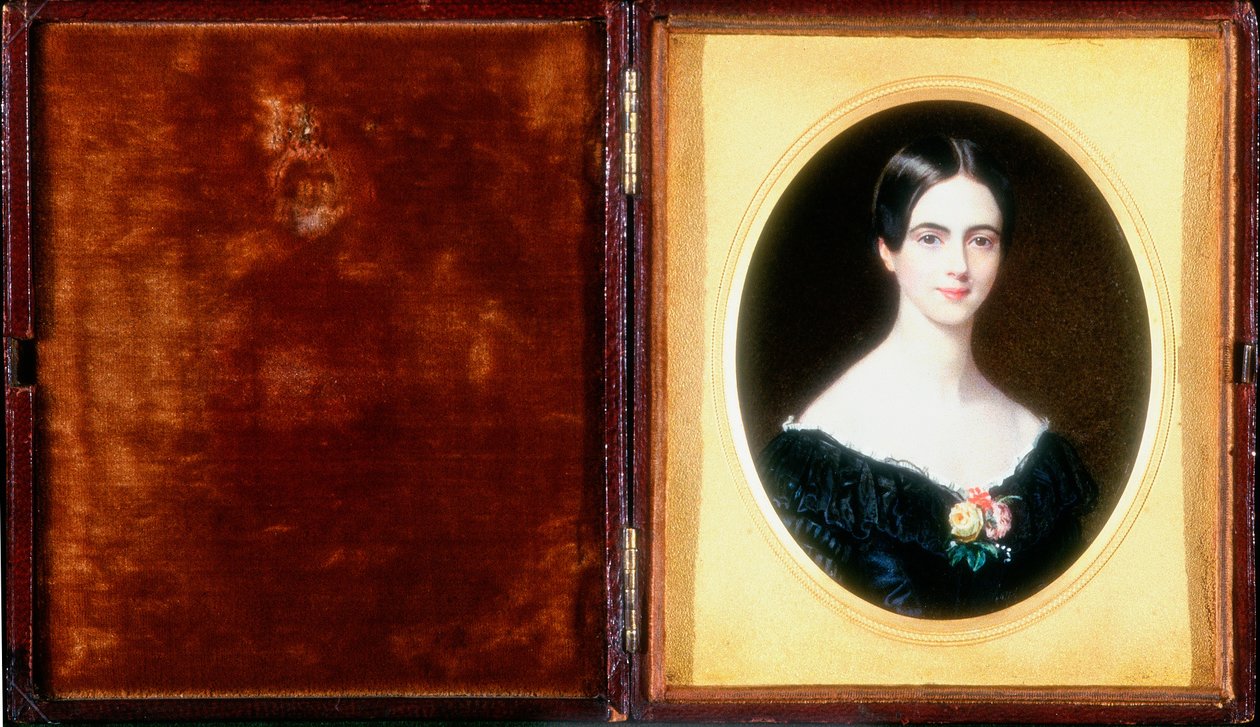 1841年Elizabeth Ann Benson的肖像（身体颜色和象牙色） 作者 哈丽特·麦克雷斯（Harriet Mackreth）