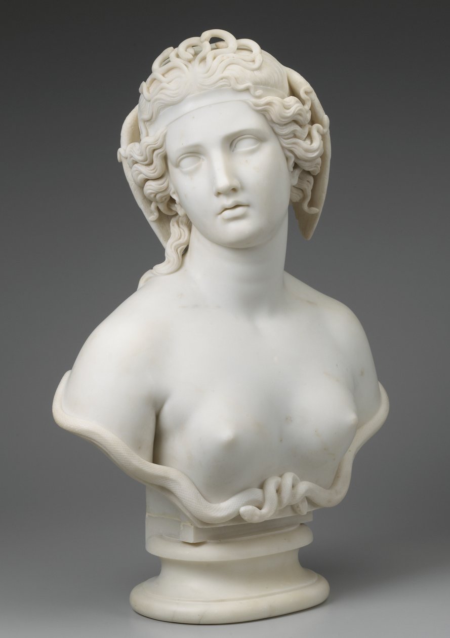 美杜莎（c.1854） 作者 哈丽雅特·古德·霍斯默