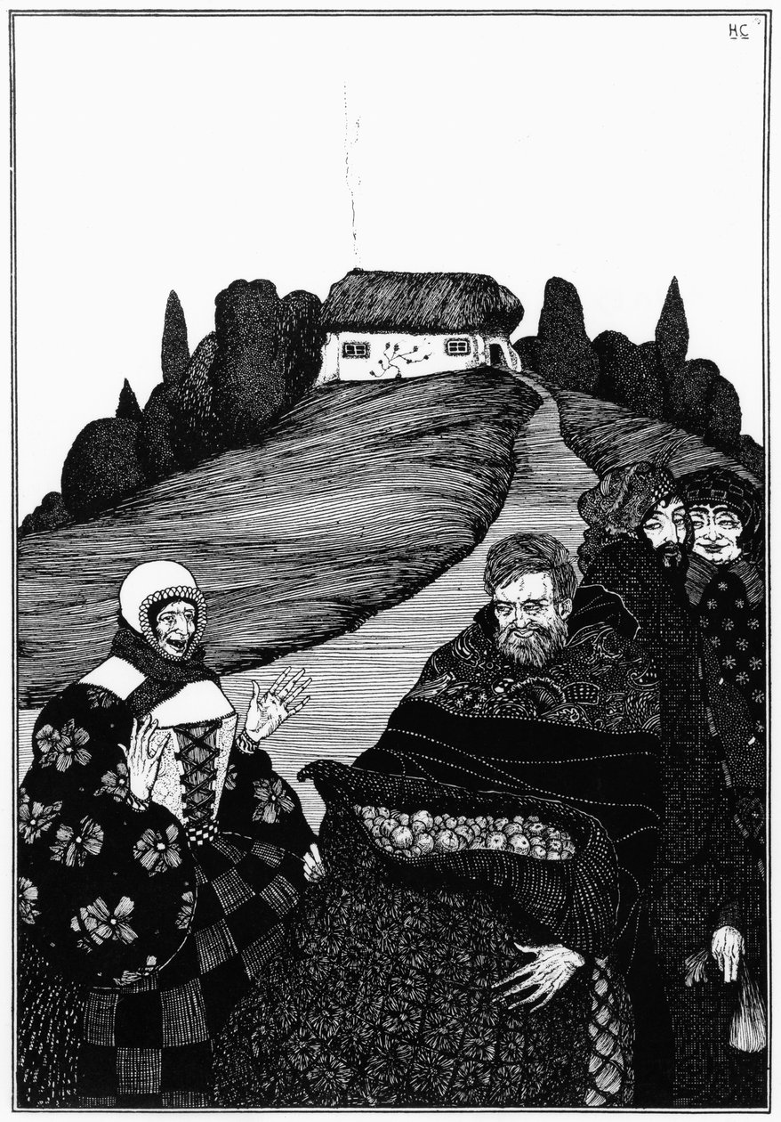 汉斯·克里斯蒂安·安徒生（Hans Christian Andersen，1805-75）在“童话故事”中对“老人所做的一切都是对的”插图在伦敦出版，2010年 作者 哈里·克拉克