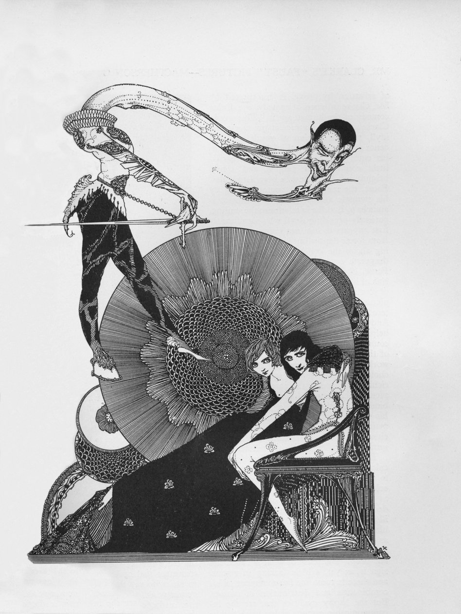 歌德浮士德半书名，1925年 作者 哈里·克拉克
