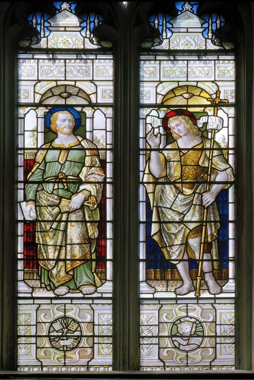 牛津，Oriel College Chapel，James Powell＆Sons，Harry Ellis Wooldridge，St Peter＆John The Baptist，1885 作者 哈里·埃利斯·沃尔德里奇